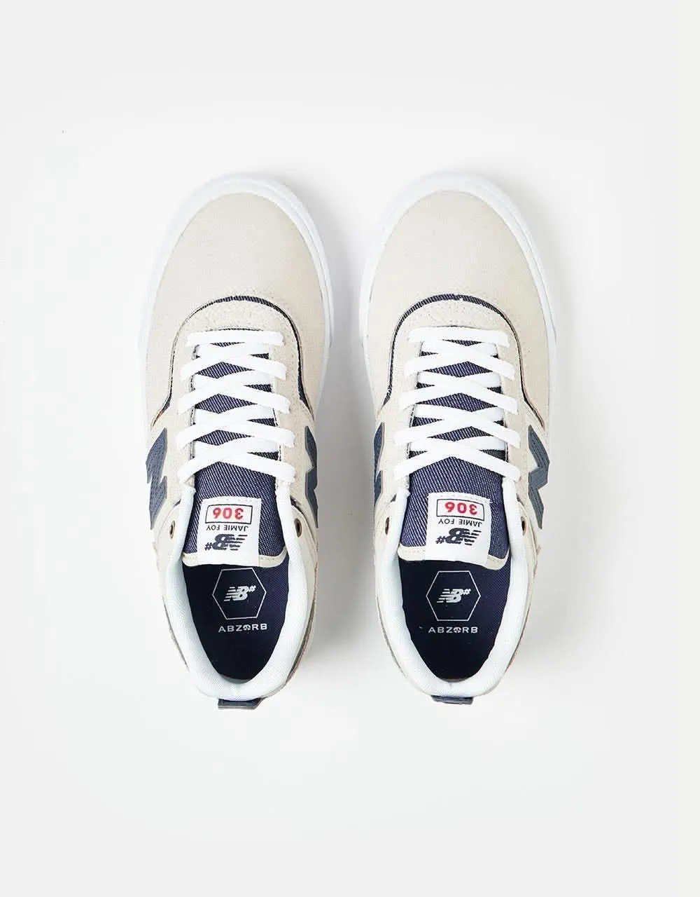 New Balance Numeric Jamie Foy 306 Skate Shoes - Sea Salt/Navy