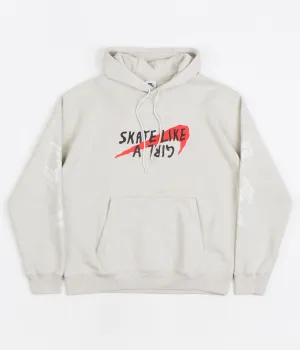 Nike SB x Skate Like A Girl Hoodie - Light Bone / Light Bone / Black / Light Crimson