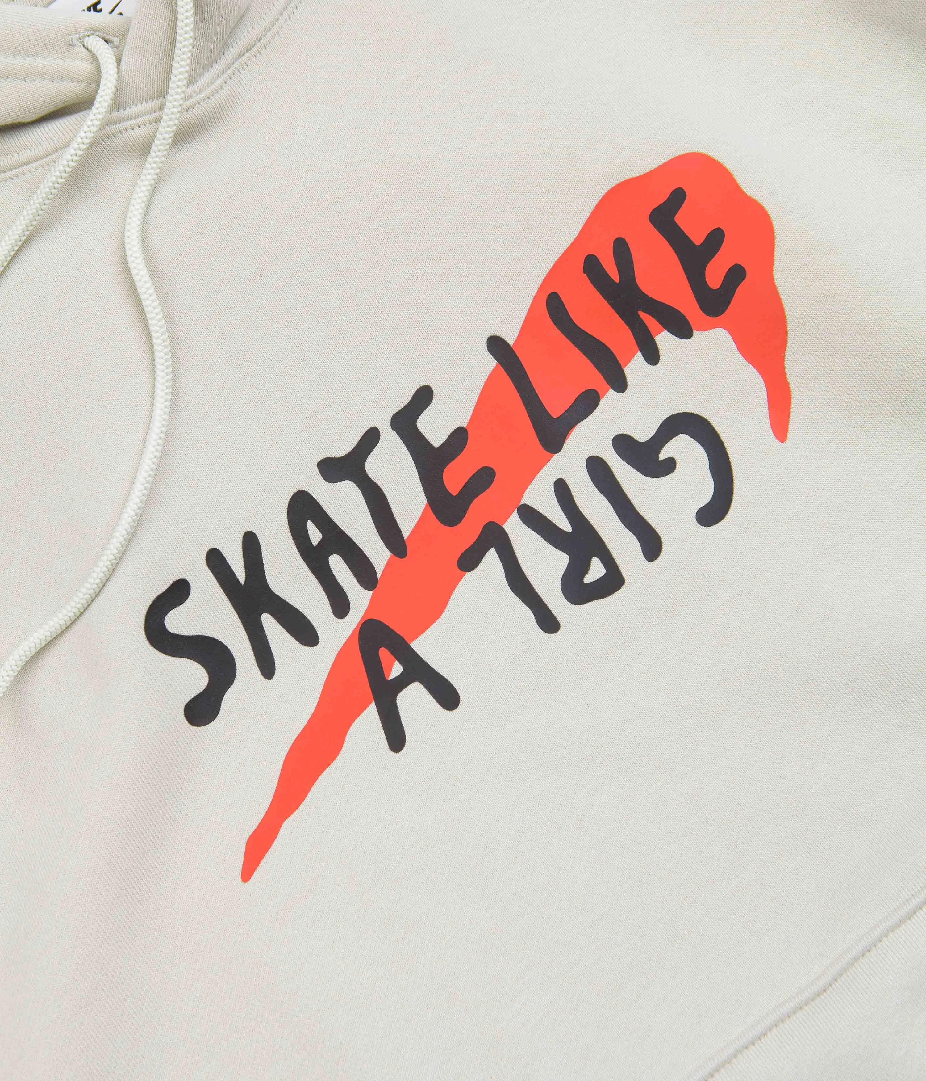 Nike SB x Skate Like A Girl Hoodie - Light Bone / Light Bone / Black / Light Crimson