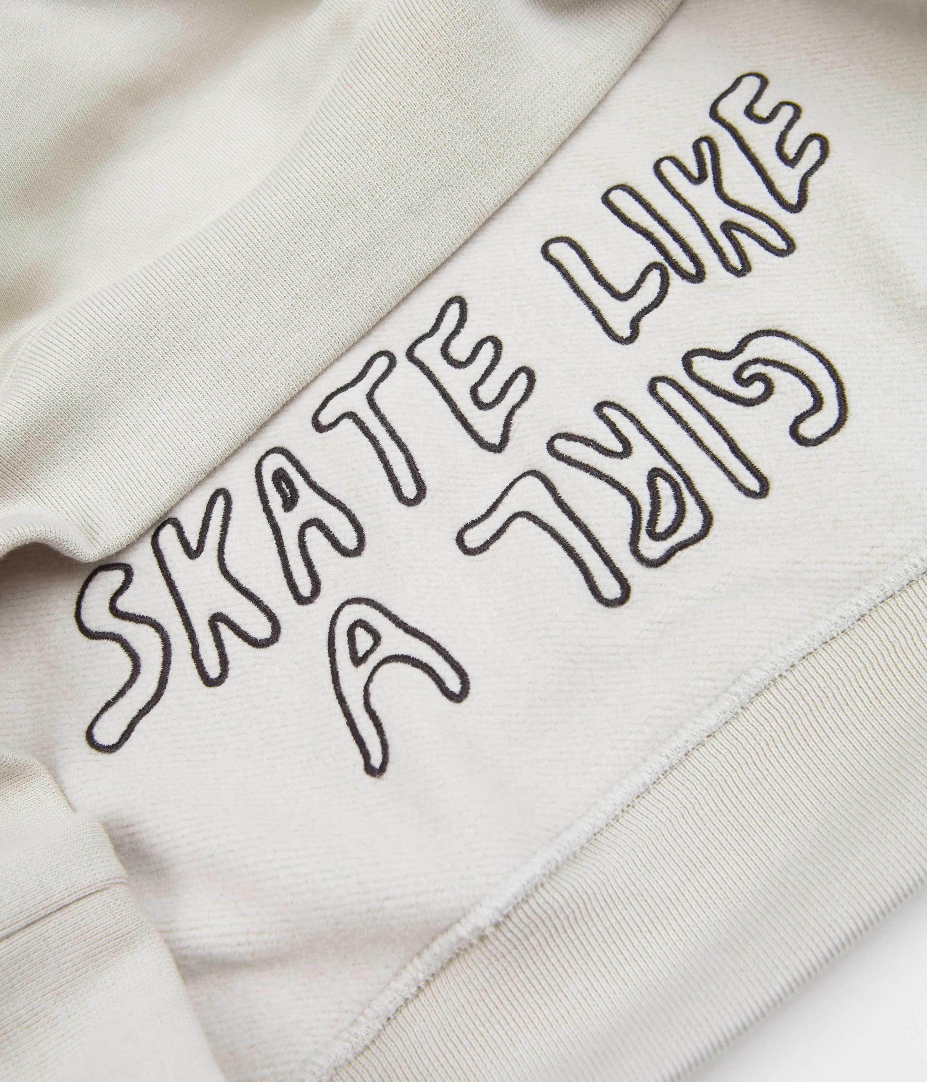 Nike SB x Skate Like A Girl Hoodie - Light Bone / Light Bone / Black / Light Crimson