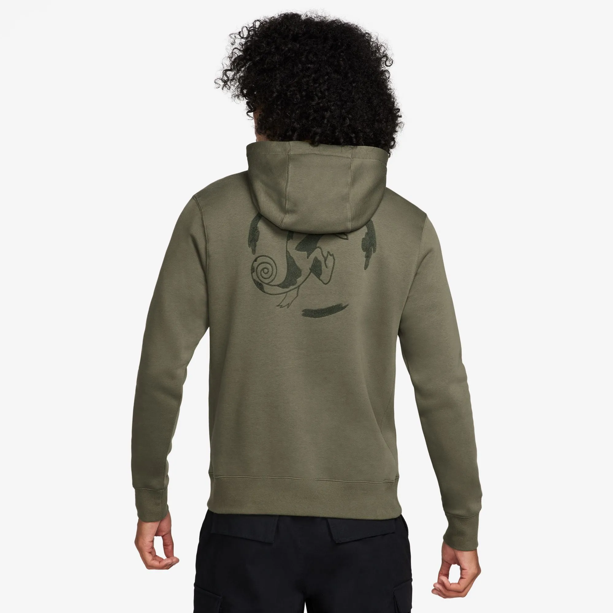 OLYMPIC HOODIE MEDIUM OLIVE / WHITE