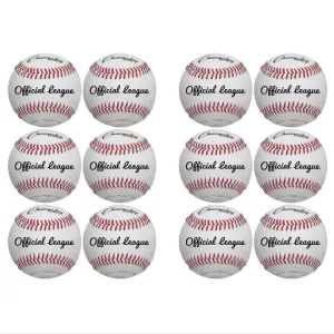 One Dozen leather cover and cushion cork core Game Balls