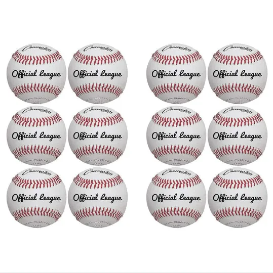 One Dozen leather cover and cushion cork core Game Balls