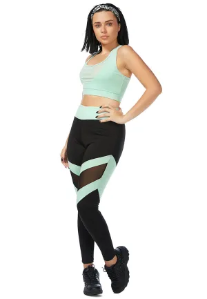 Pastel Green Yoga Leggings