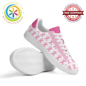 Pink Cancer Awareness Unisex Skateboard Shoes