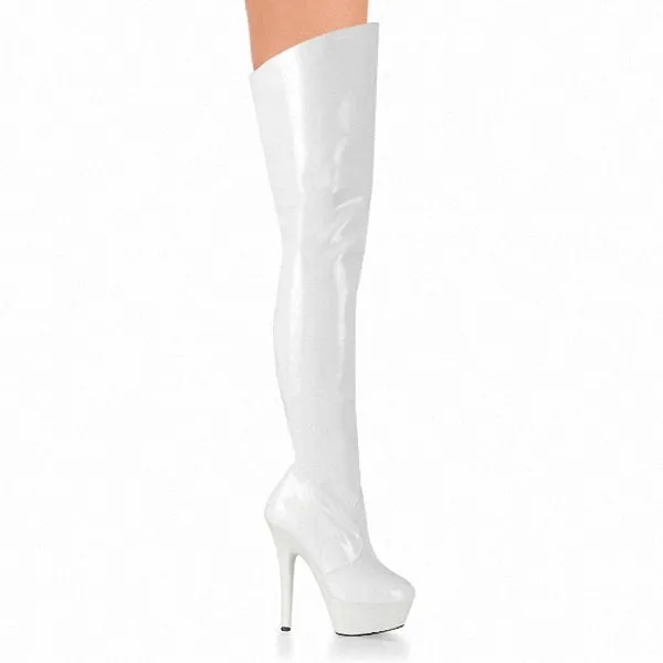 Pole dancing angle knee-high boots