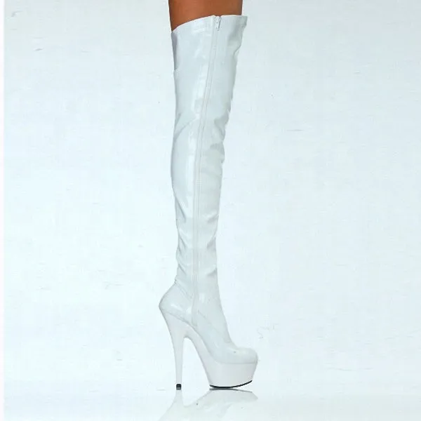 Pole dancing angle knee-high boots