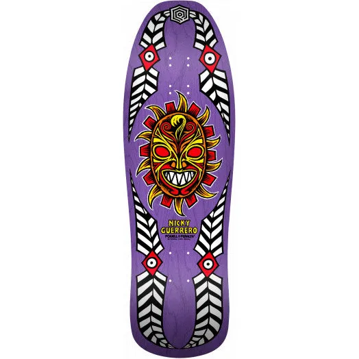 Powell Peralta Nicky Guerrero Mask Skateboard Deck Purple - 10.0”