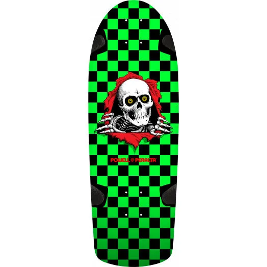 Powell Peralta OG Ripper Skateboard Deck Checker Green/Black 10.0”