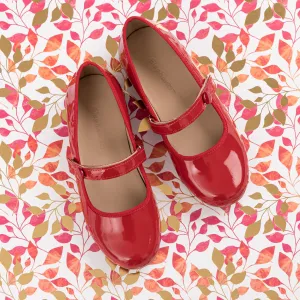 Princess Flat Patent Red