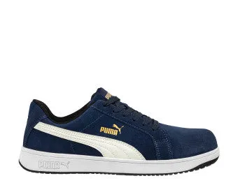 Puma Mens Iconic Composite Toe Safety Toe Athletic Work Shoe 640025 Navy