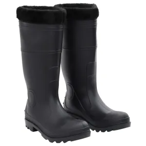 Rian Boots with Removable Socks Black Size 41 PVC