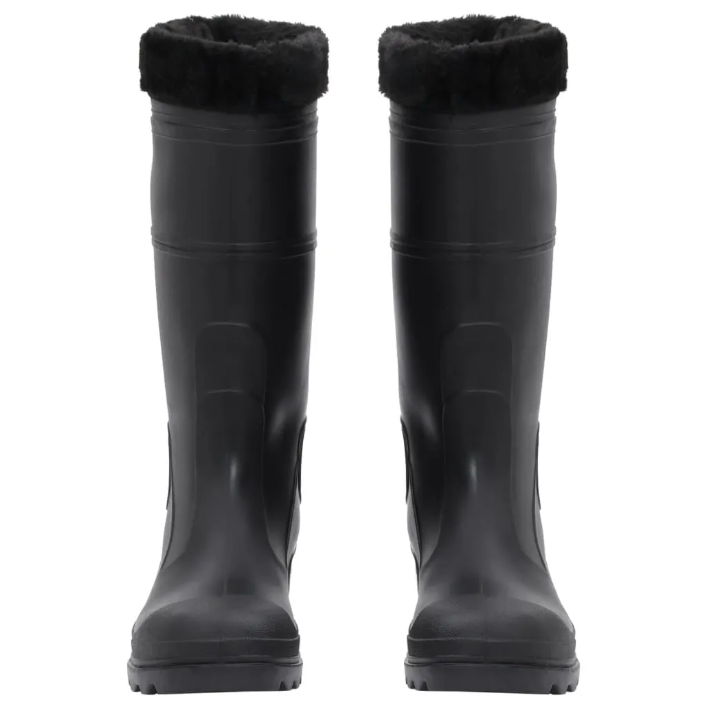 Rian Boots with Removable Socks Black Size 41 PVC