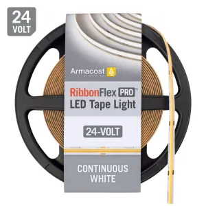 RibbonFlex Pro White COB LED Strip Light Tape, 24V, 4200 Lumens, 60W, 4000K