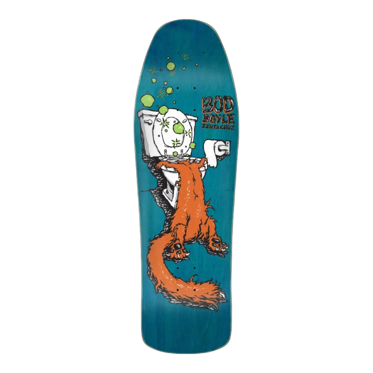 SANTA CRUZ 9.99IN X 31.78IN BOYLE SICK CAT REISSUE SKATEBOARD DECK