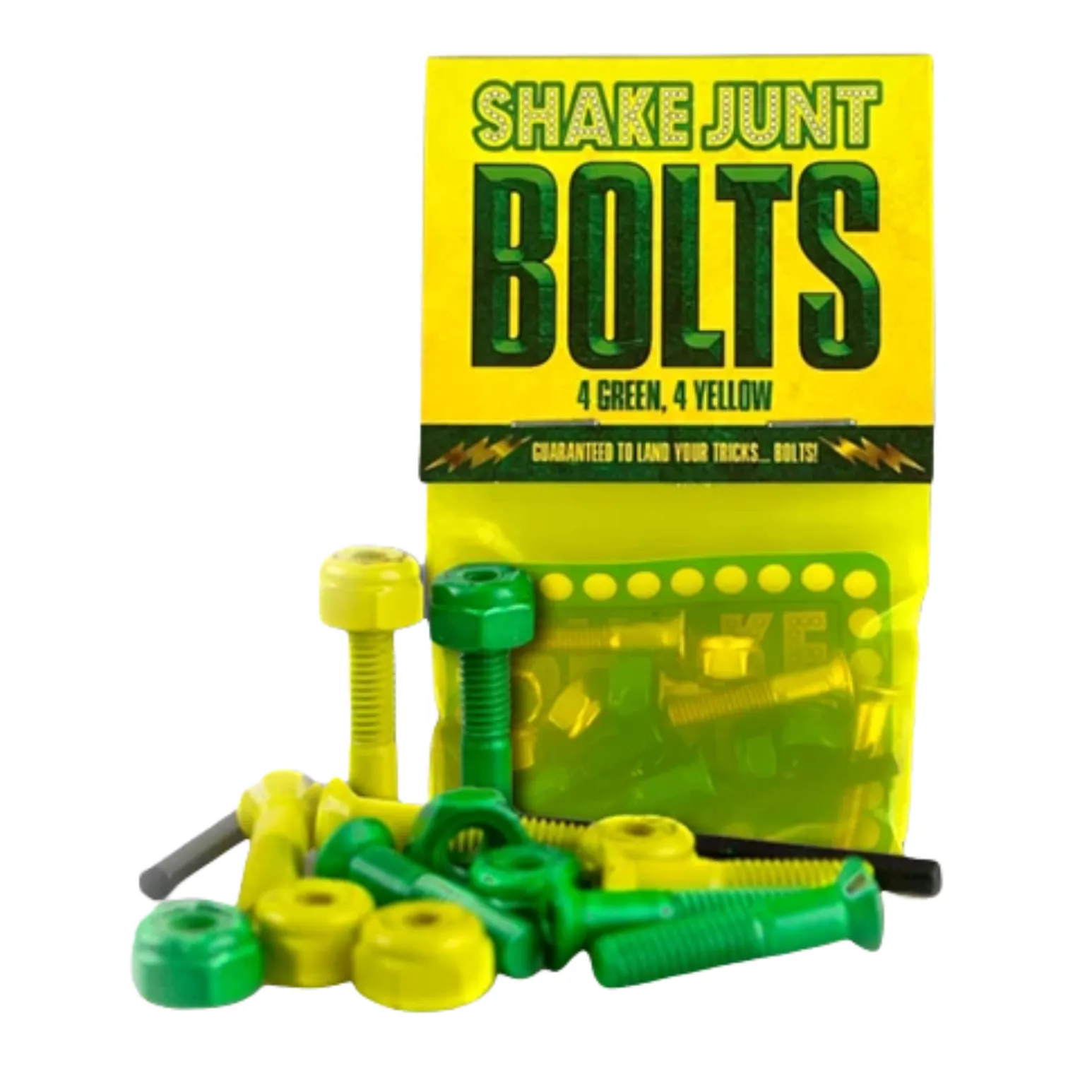 SHAKE JUNT BAG O' BOLTS 4 GREEN, 4 YELLOW