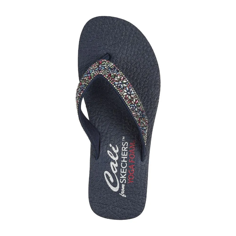 'Skechers' Women's Vinyasa-Wild Daisies Sandal - Navy / Multi