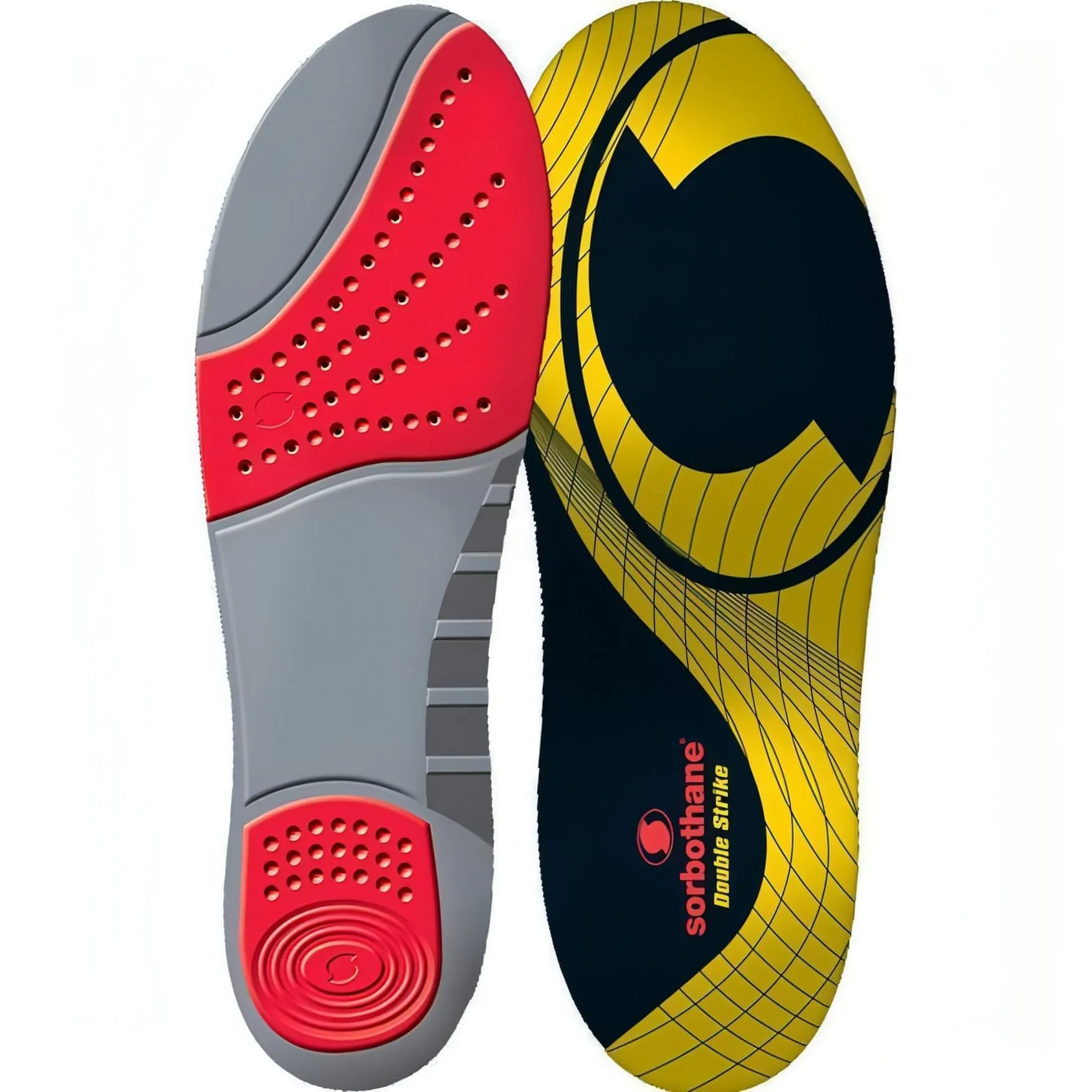 Sorbothane Shock Stopper Double Strike Insole - Yellow