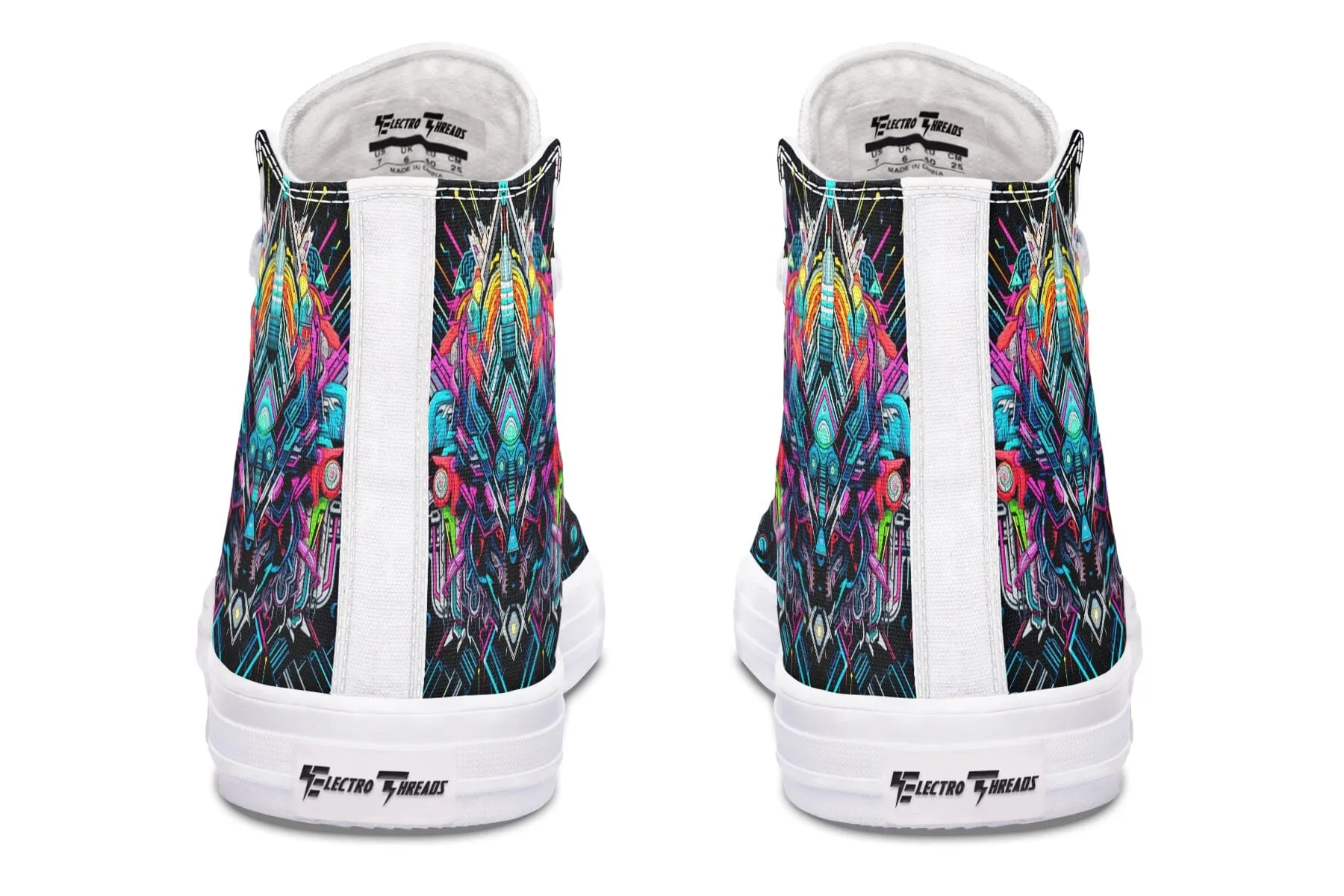 Space Symmetry High Top Shoes