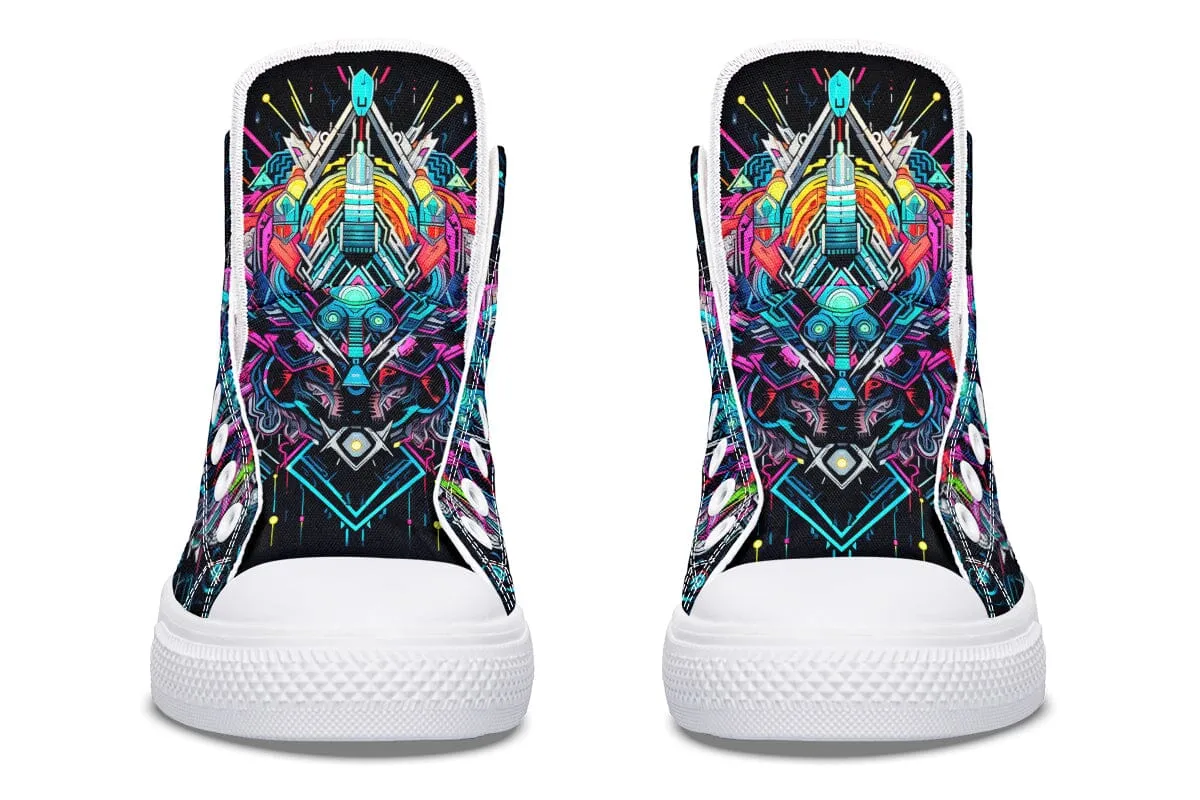 Space Symmetry High Top Shoes