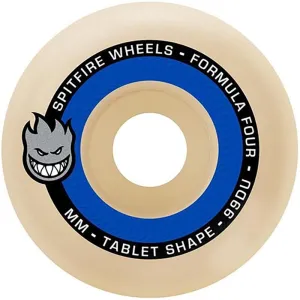 Spitfire 52mm 99d Formula Four BLUE Tablets Skateboard Wheels 4pk