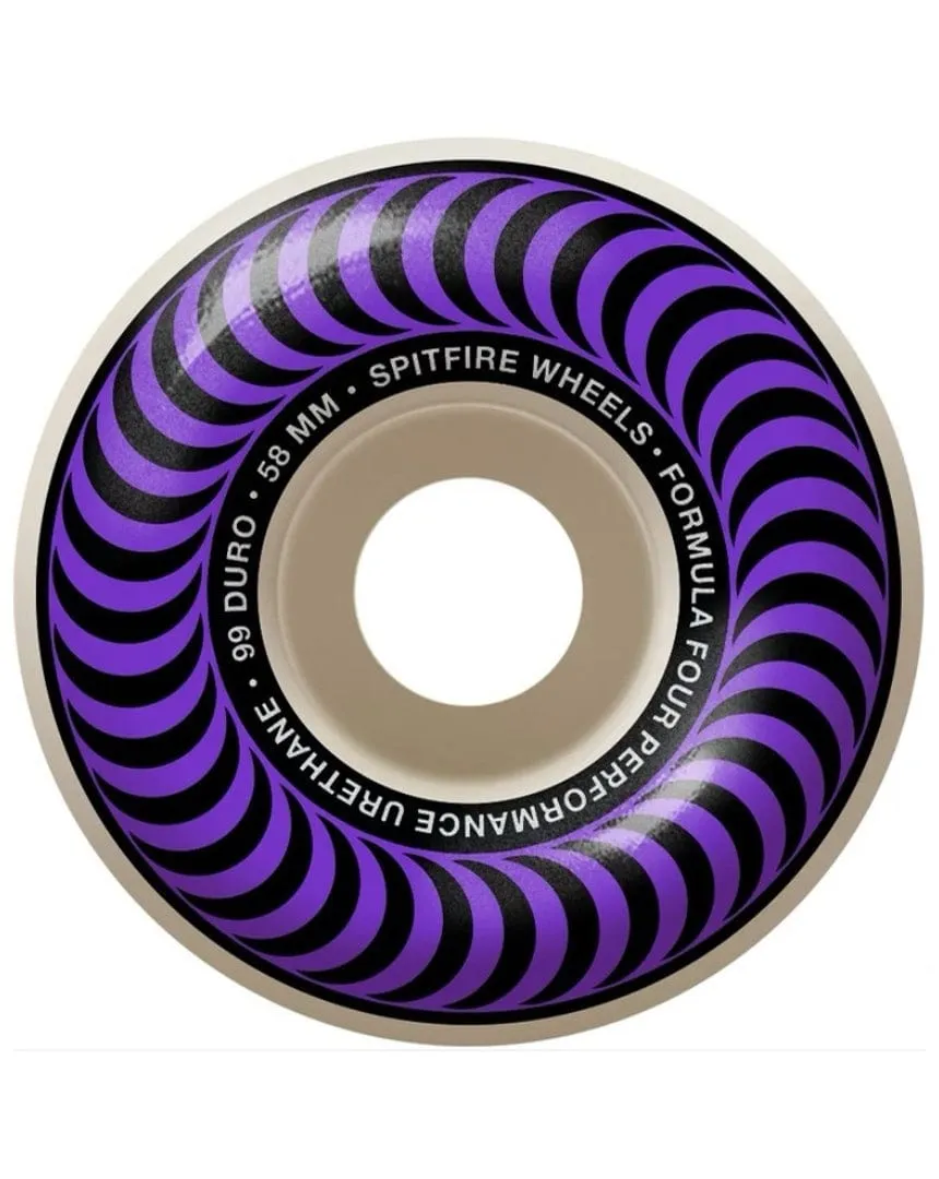 Spitfire F4 99a Classic Purple Wheels - 58mm