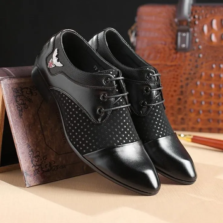 StarLuxe Exotic Lace-Up Formal Dress Shoes