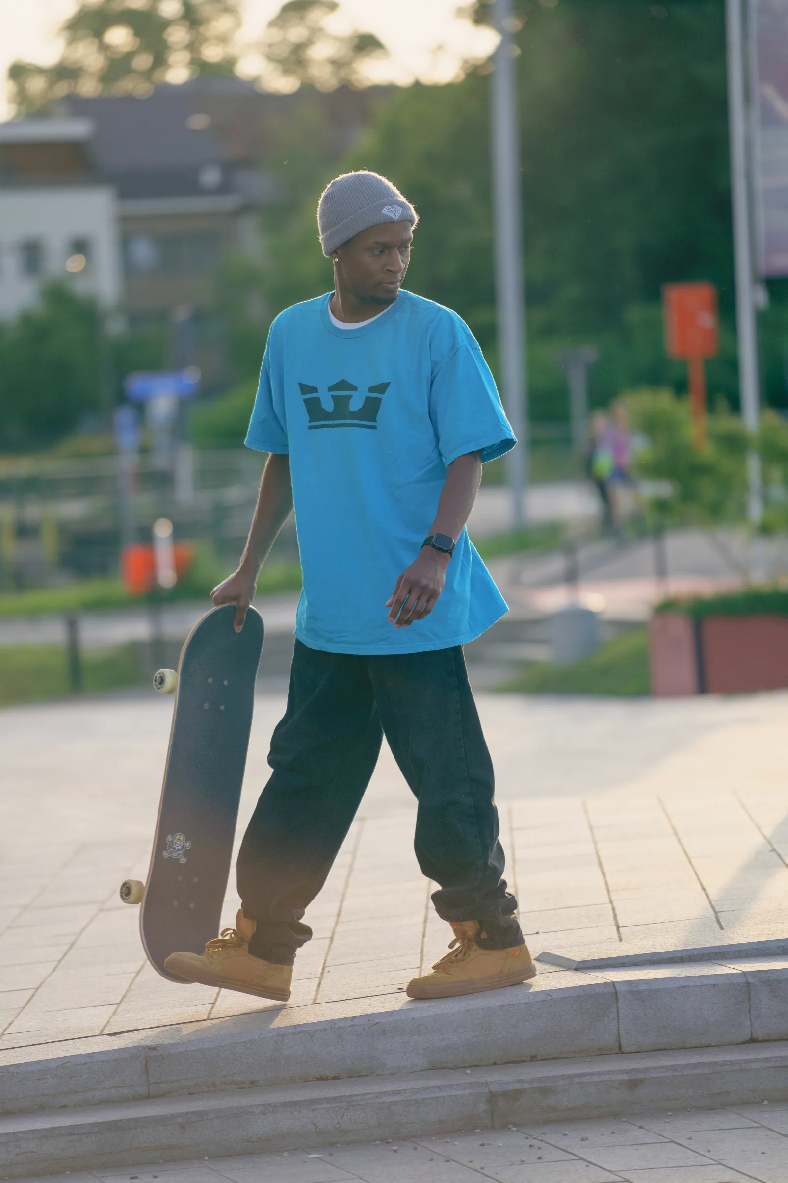 Stoked Skull Cap Green Black Griptape