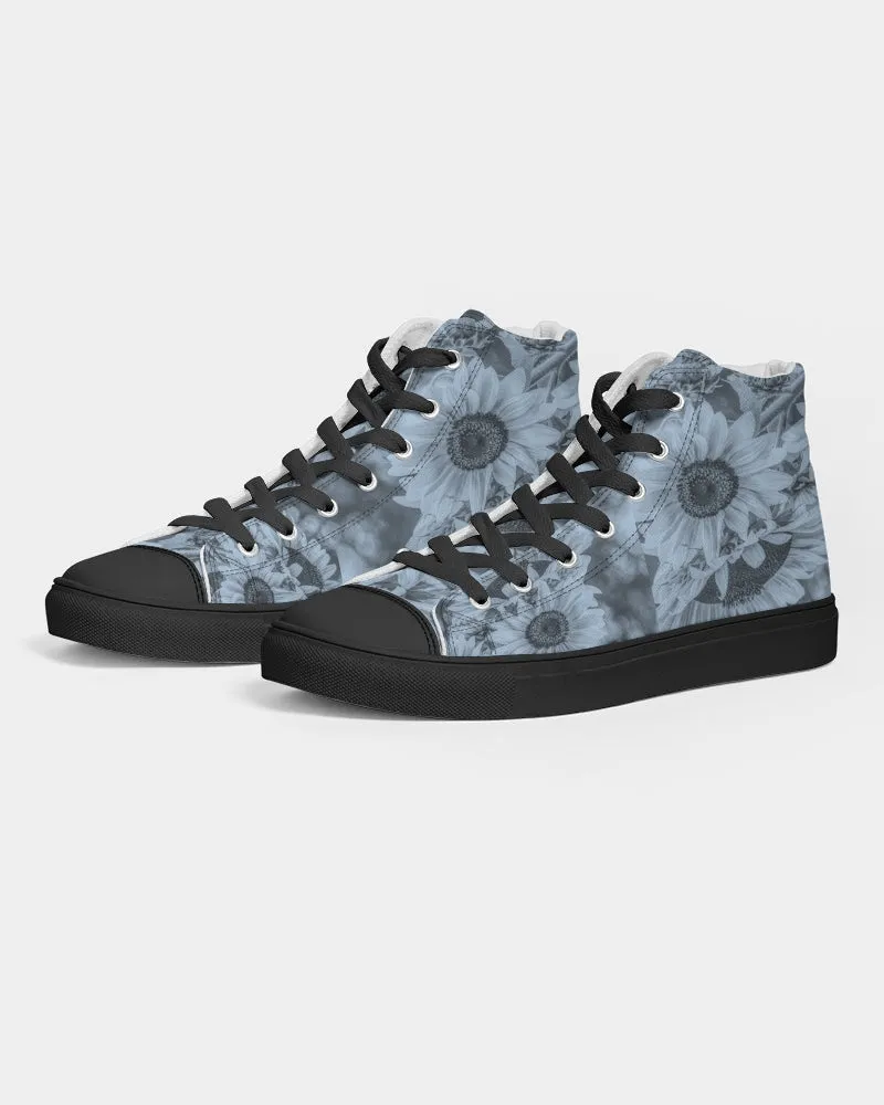 Sunflower Dreamy Blue  Women's Hightop Canvas Shoe 