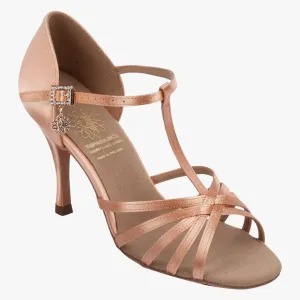 Supadance 1141 Ladies Latin Shoe Flesh Satin