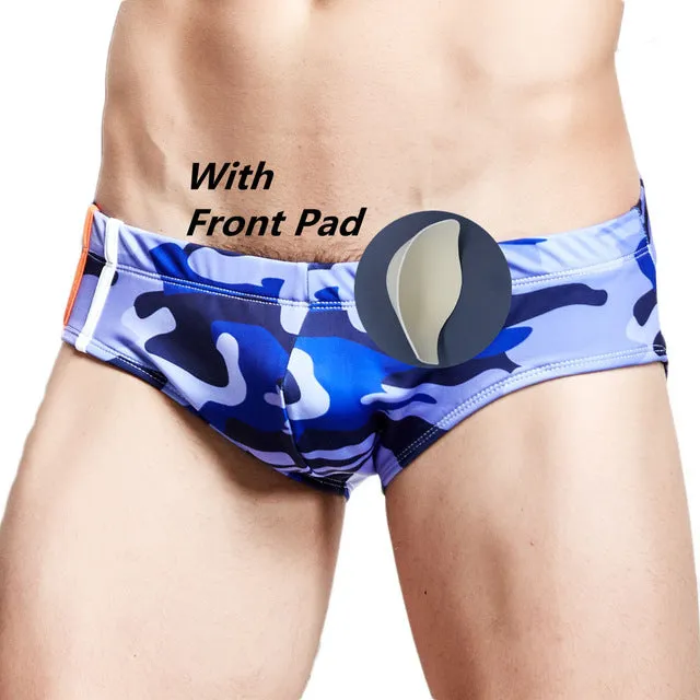 Swimsuit Swimwear Men Underpants Trunks Men's Shorts Thong Pool Sportswear Beach Swimsuits Bikini Swimming Briefs Padded 053P