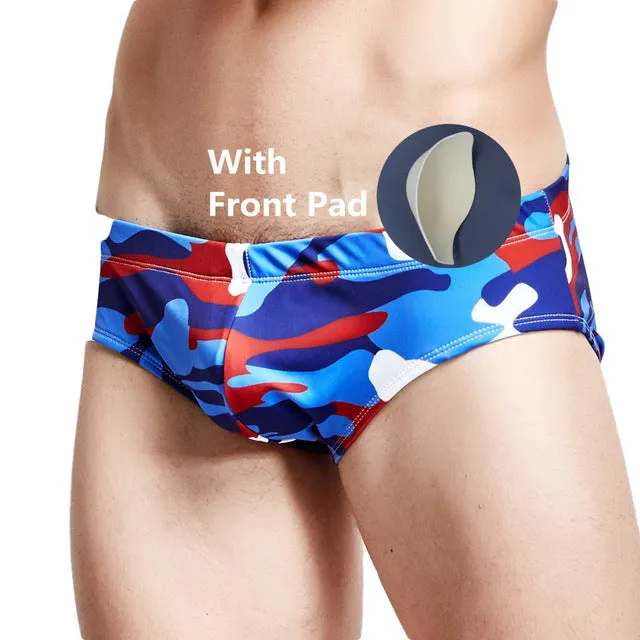 Swimsuit Swimwear Men Underpants Trunks Men's Shorts Thong Pool Sportswear Beach Swimsuits Bikini Swimming Briefs Padded 053P