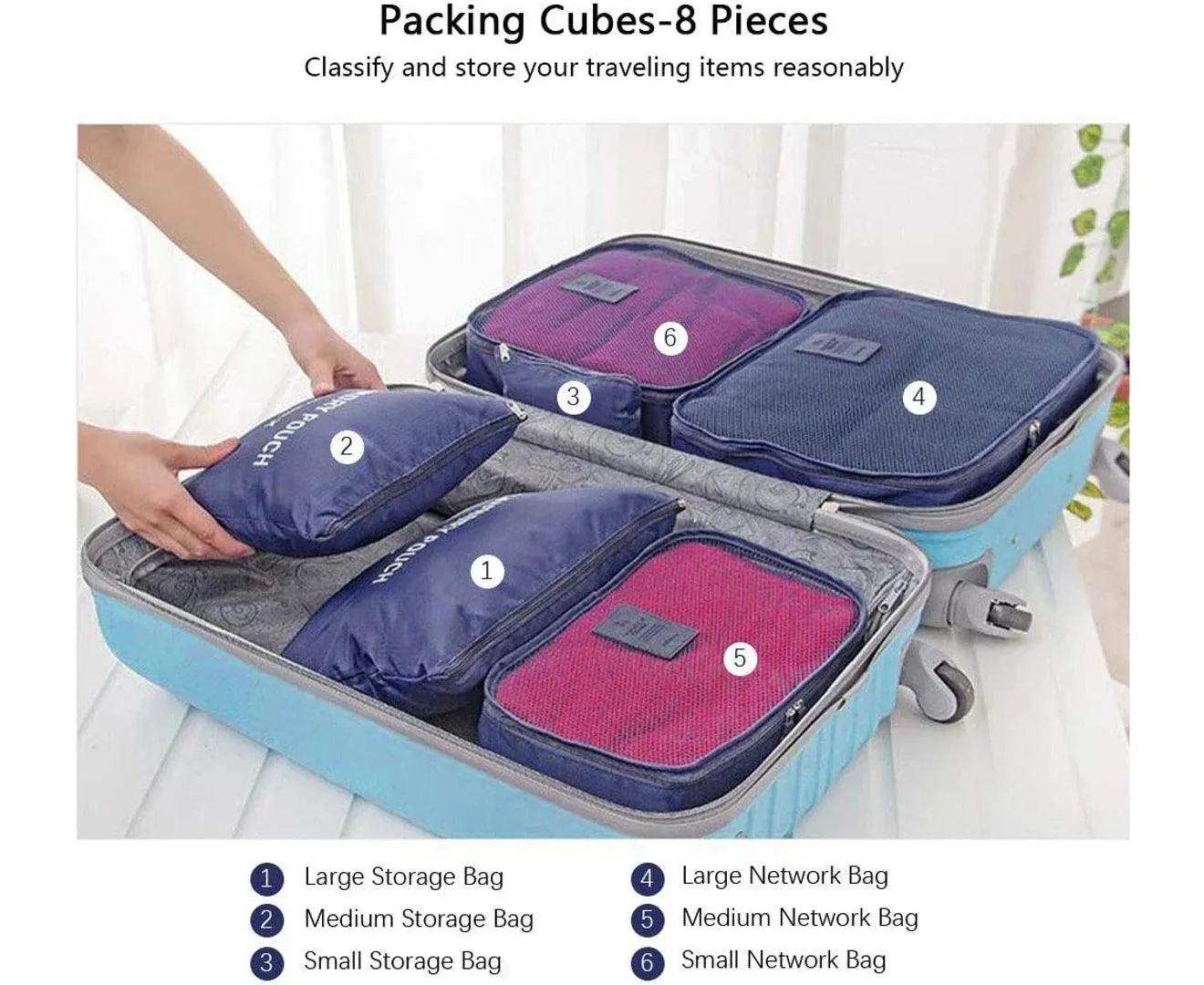 Travel Storage Bag 6-Piece Set