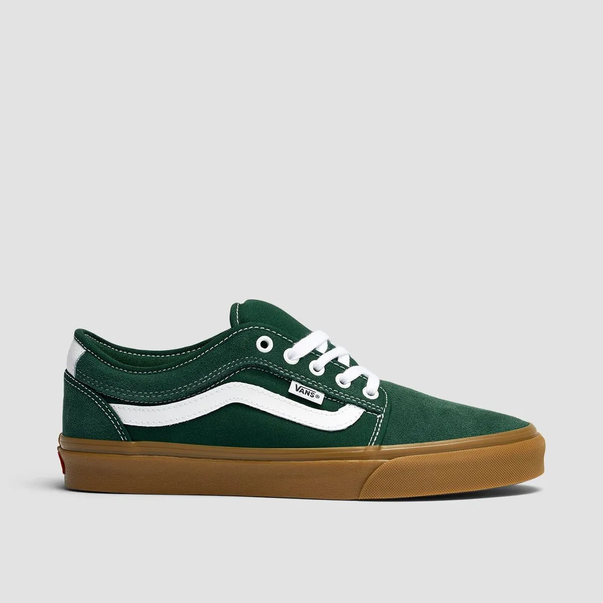 Vans Chukka Sidestripe Shoes - Dark Green/Gum