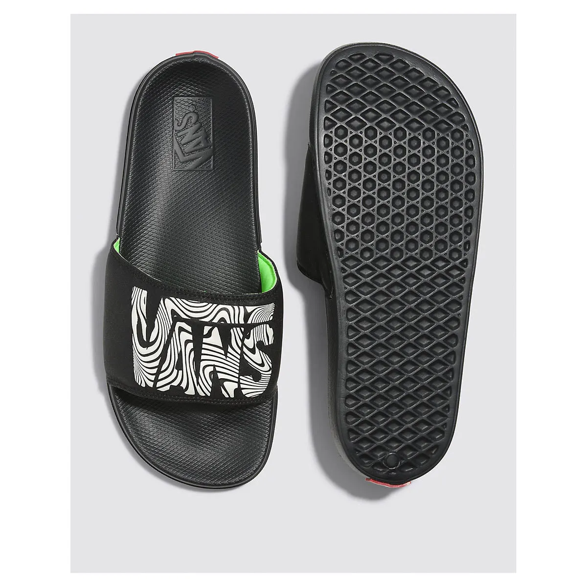 Vans La Costa Slide-On Shoes - Trippy Grain/Black