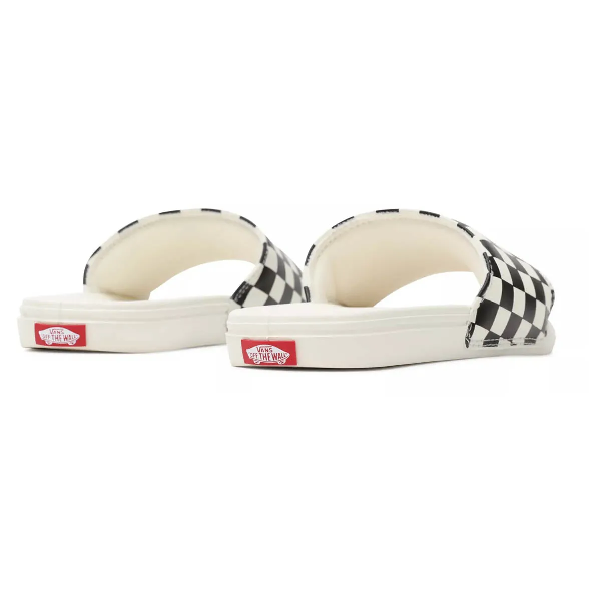 Vans La Costa Slide-On Shoes - White/Check