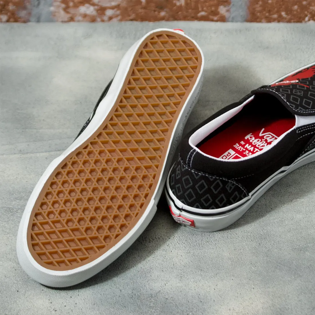 VANS Skate Slip-On (Krooked By Natas For Ray) - Black