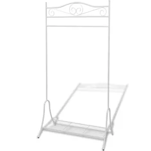 vidaXL Clothing Rack White Steel