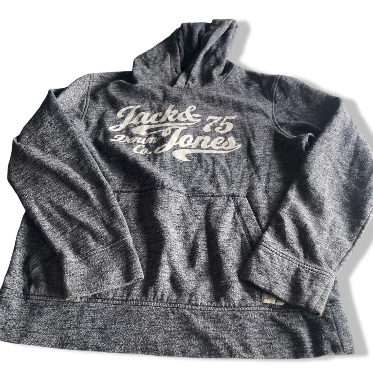 Vintage men Jack & jones 75 denim co grey hoodie in M| L26 W21|SKU 5605