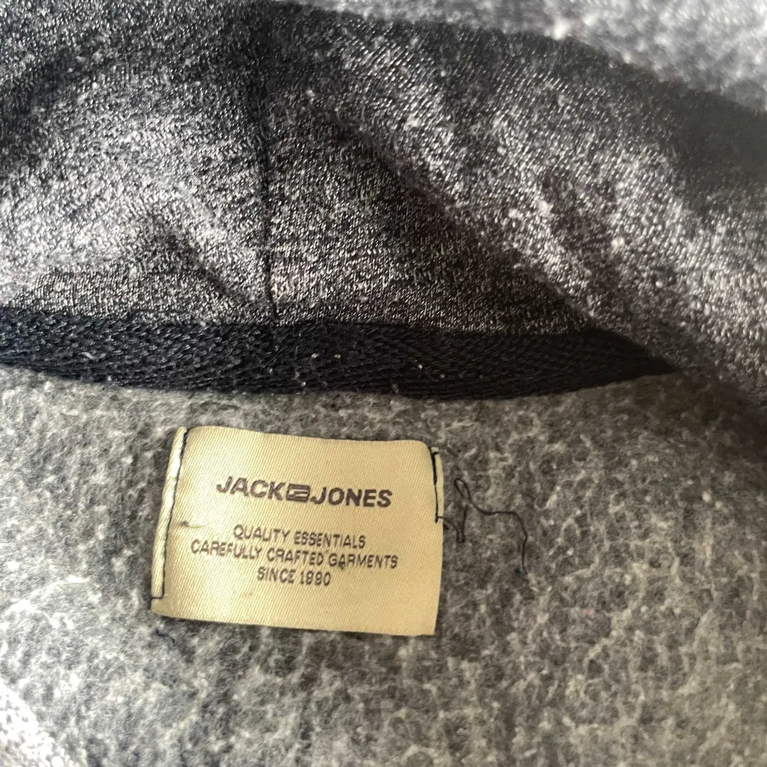 Vintage men Jack & jones 75 denim co grey hoodie in M| L26 W21|SKU 5605