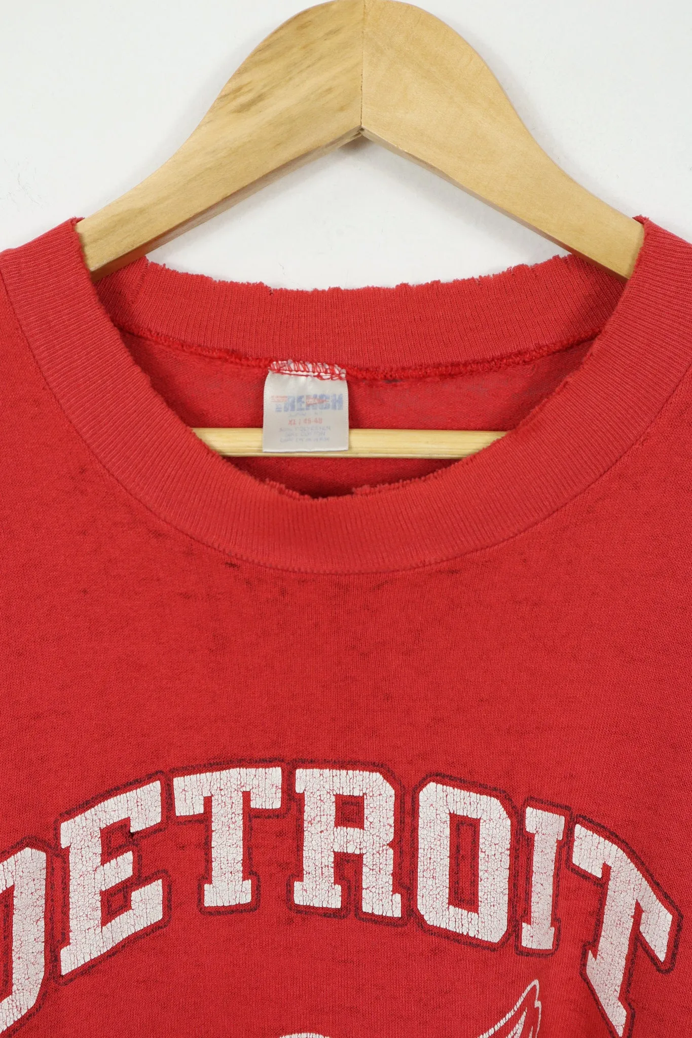 Vintage Thrashed Detroit Red Wings Crewneck