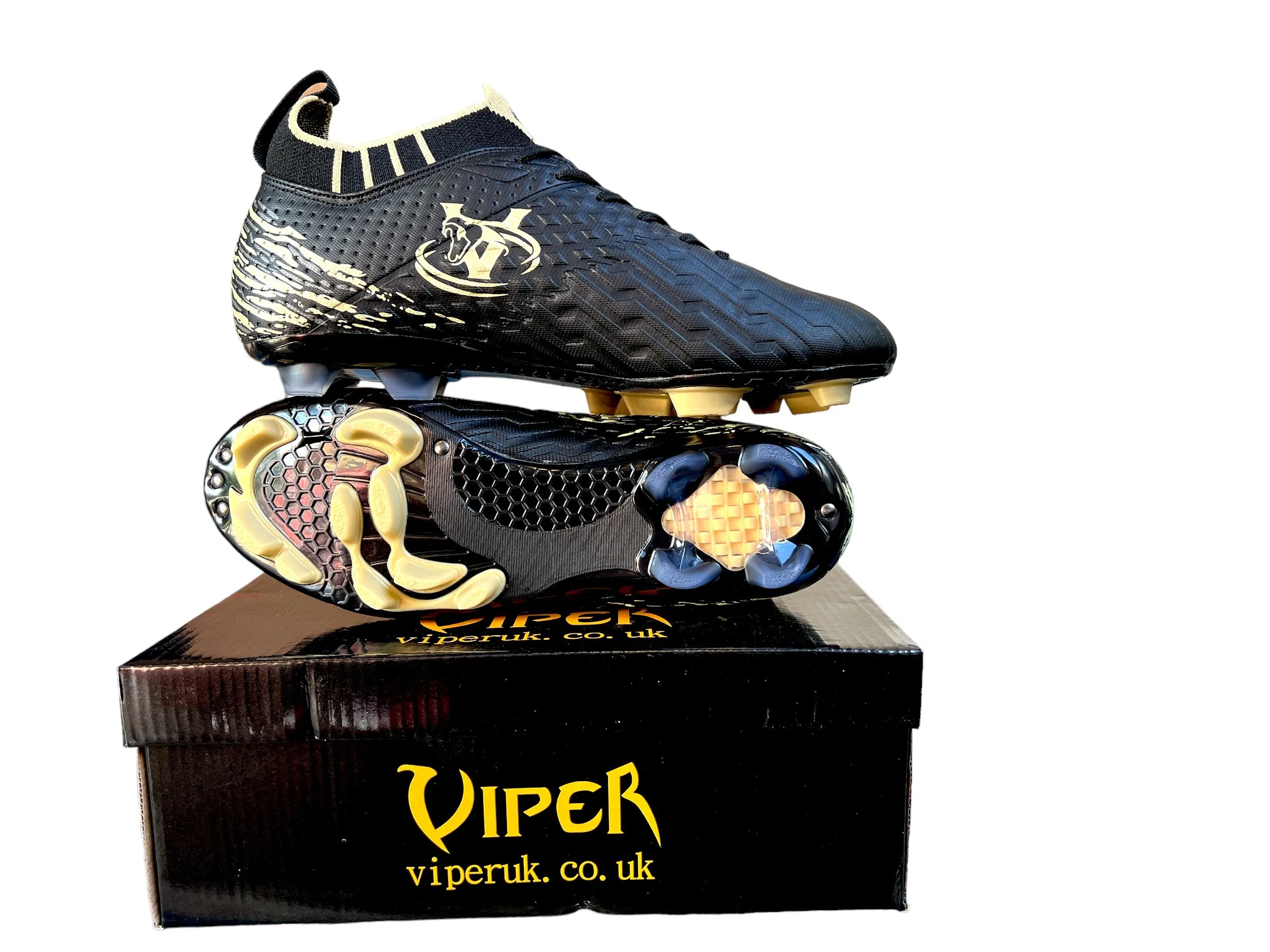 VIPER Kids Adults Football Boots FG/AG Soccer Shoes Cleats Outdoor Football Shoes Unisex