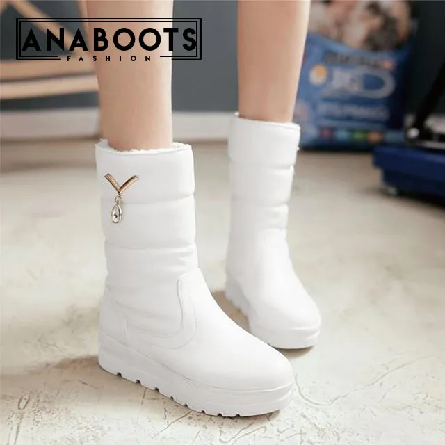 Winter Platform Casual Warm Fur Plush Snow Boots