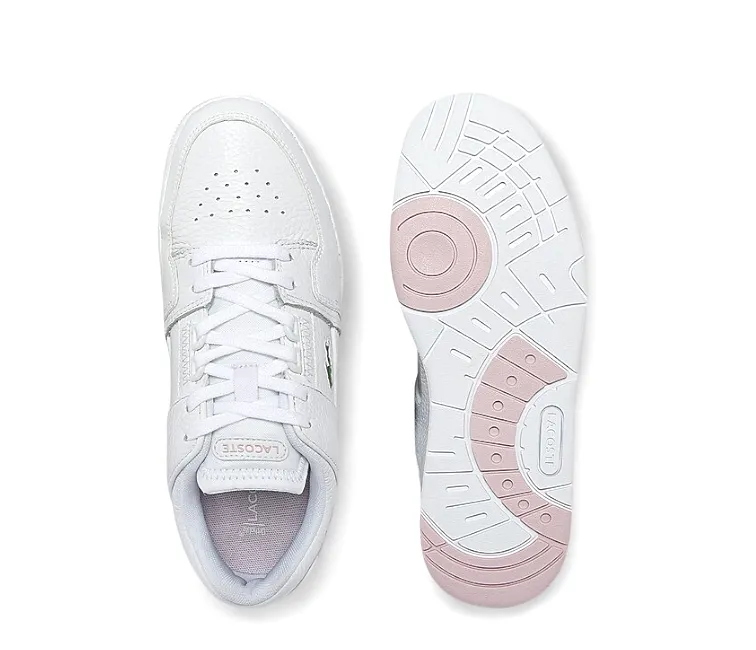 Women's Lacoste Court Cage 0722 (White/Light Pink)